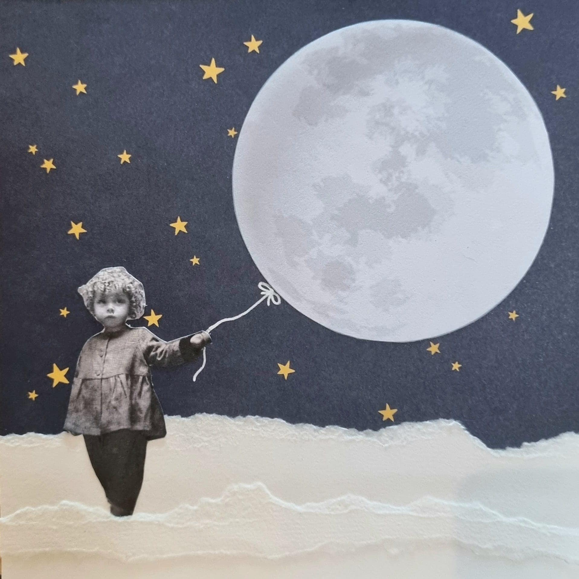 Collage poétique fait main de Cécile Desmarest